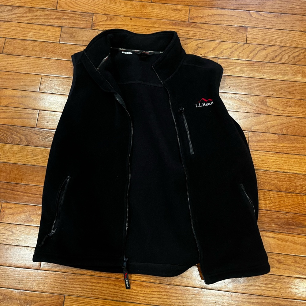 LL Bean fleece vest gently worn